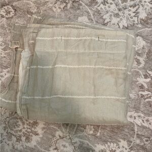 Anthropologie Cream Shower Curtain